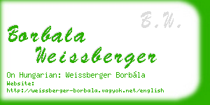 borbala weissberger business card